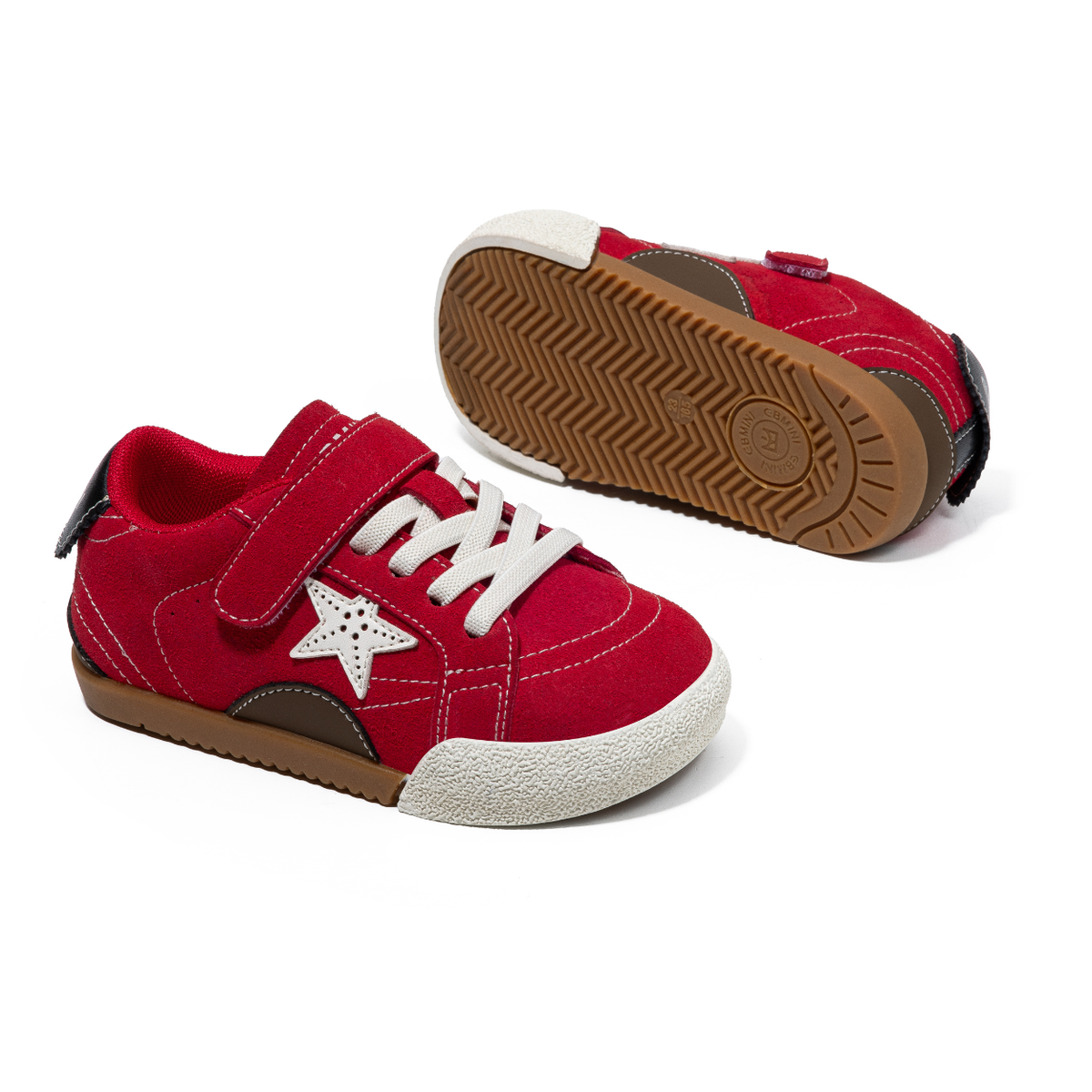 Crimson Star Wide Toe Sneaker