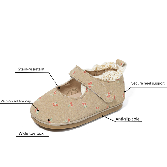 Cherry Wide Toe Mary Jane