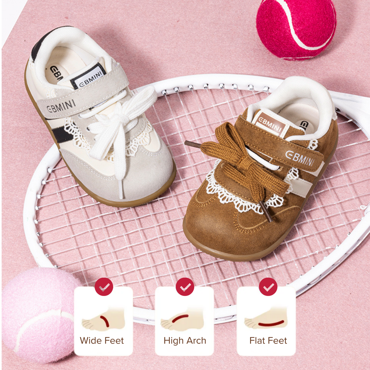 Wide Toe Lace-Detail Sneaker