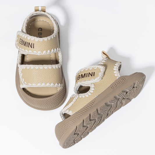 Dune - Barefoot Leather Sandal Wide Toe - Toddler Boys Girls