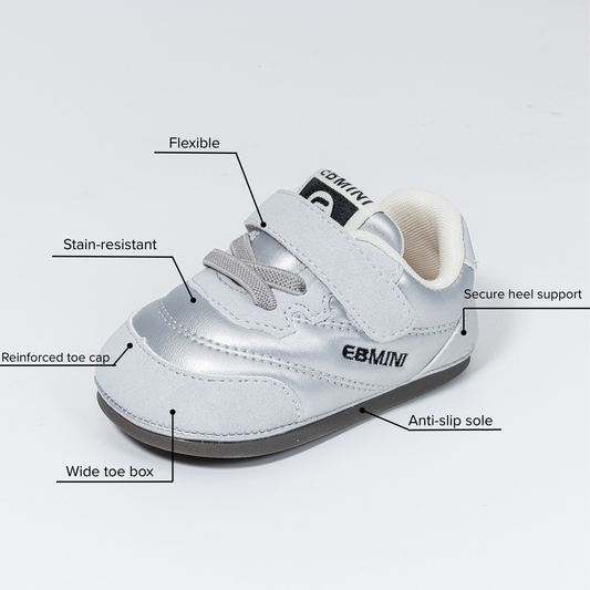 Silver Metallic Wide Toe Trainer