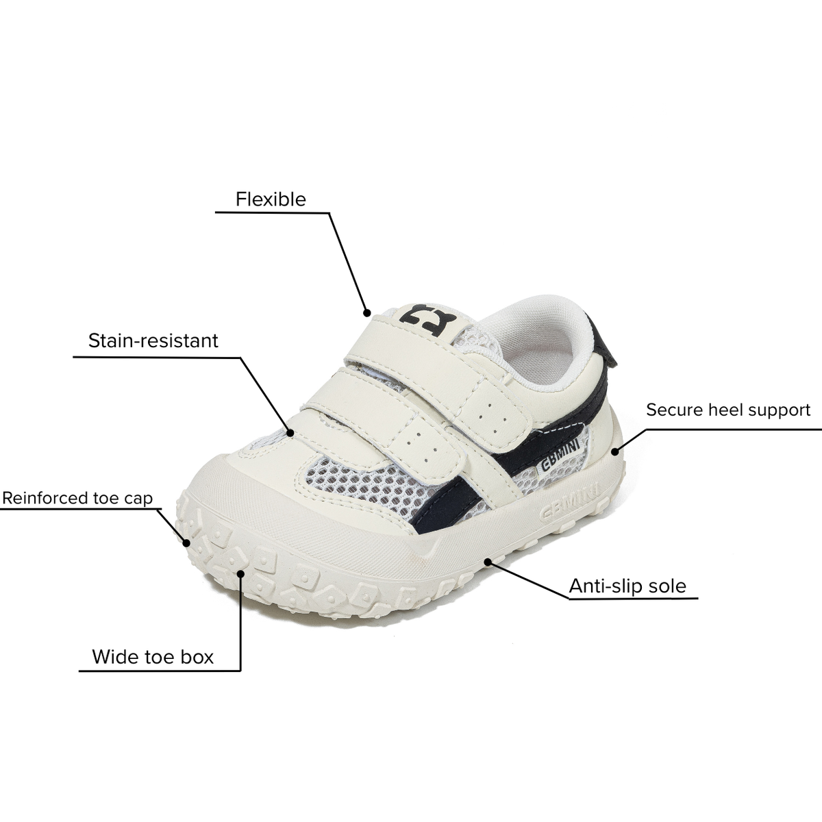 Ari - Sporty Barefoot Mesh Sneaker - Toddler Boys Girls