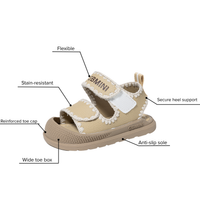 Dune - Barefoot Leather Sandal Wide Toe - Toddler Boys Girls