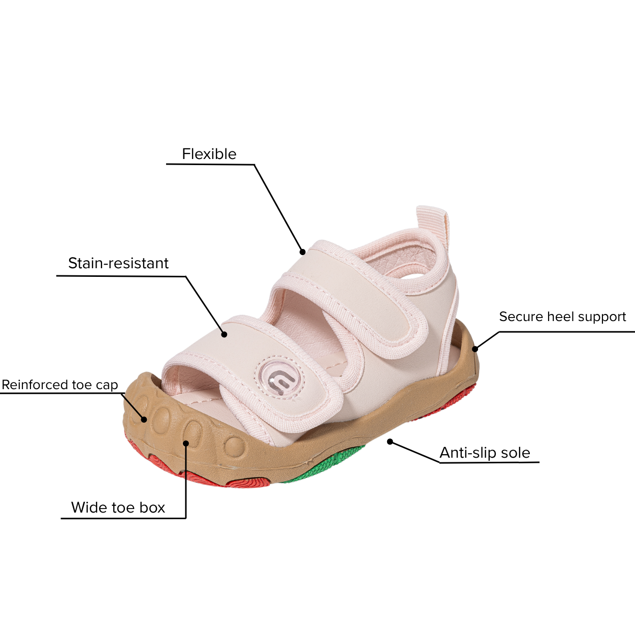 Dune - Barefoot Water Sandal Rubber Toe - Toddler Boys Girls