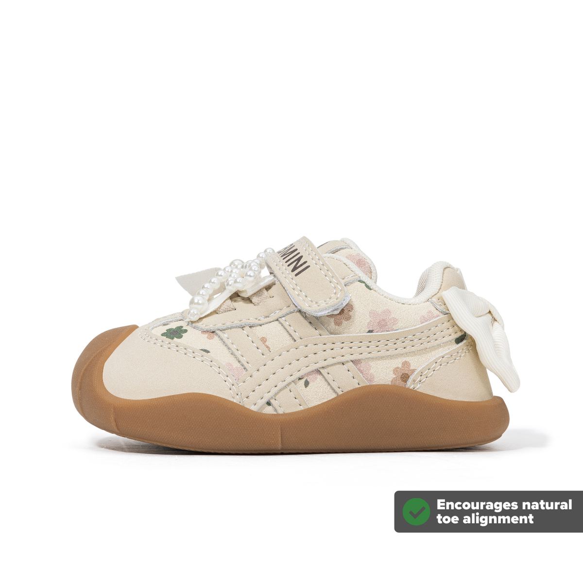 Floral Pearl Wide Toe Sneaker