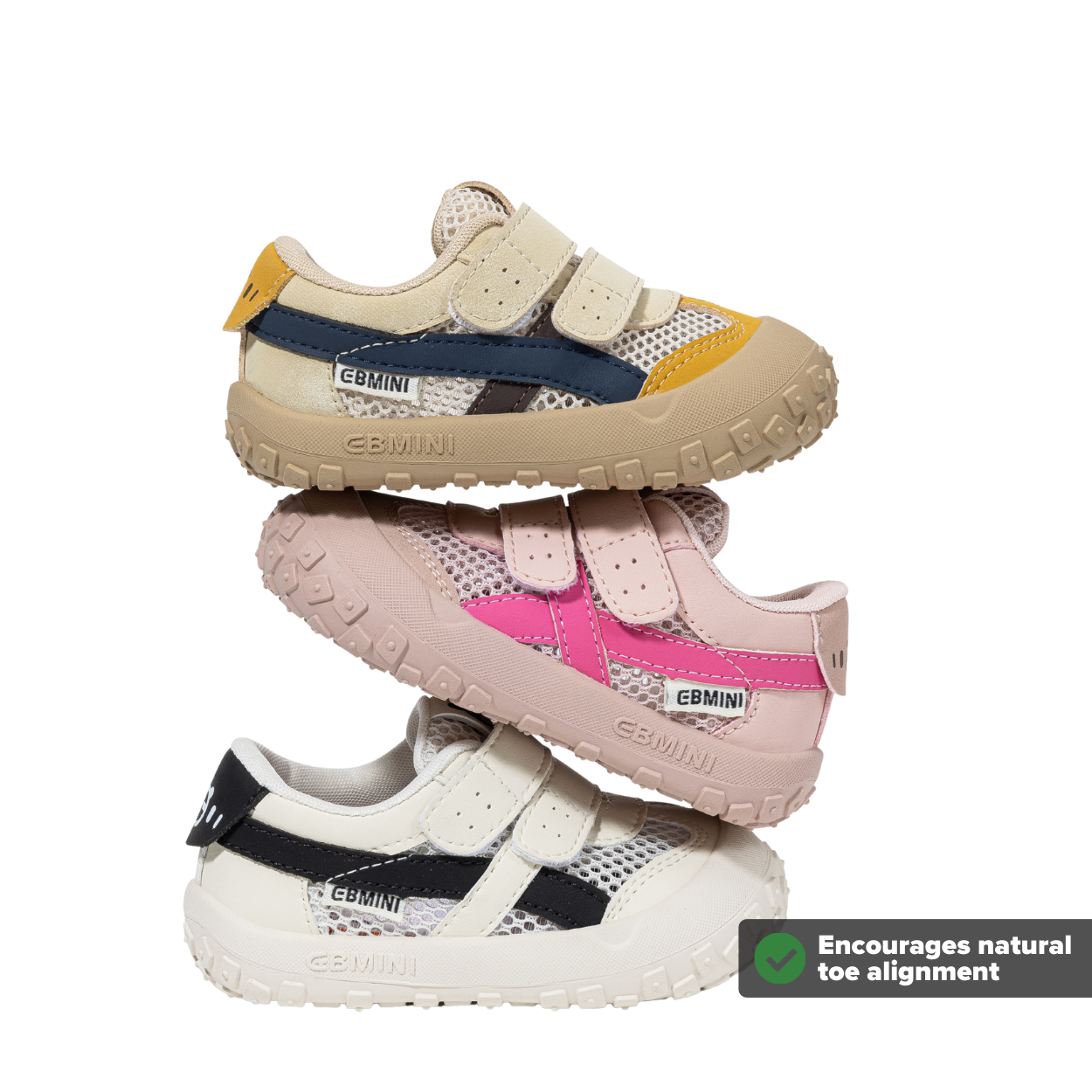 Ari - Sporty Barefoot Mesh Sneaker - Toddler Boys Girls