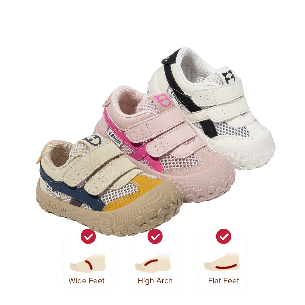 Ari - Sporty Barefoot Mesh Sneaker - Toddler Boys Girls