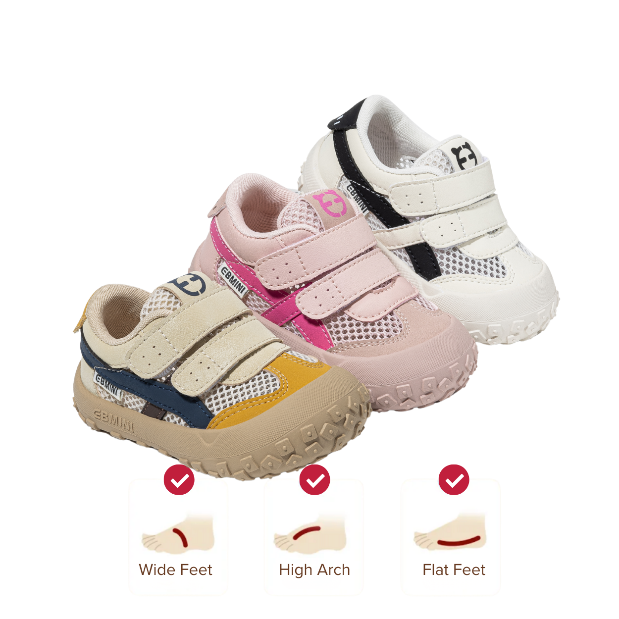 Ari - Sporty Barefoot Mesh Sneaker - Toddler Boys Girls