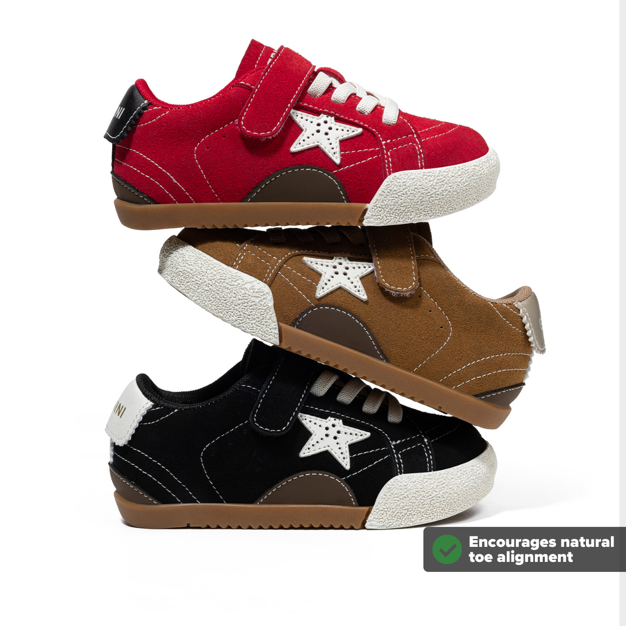Crimson Star Wide Toe Sneaker