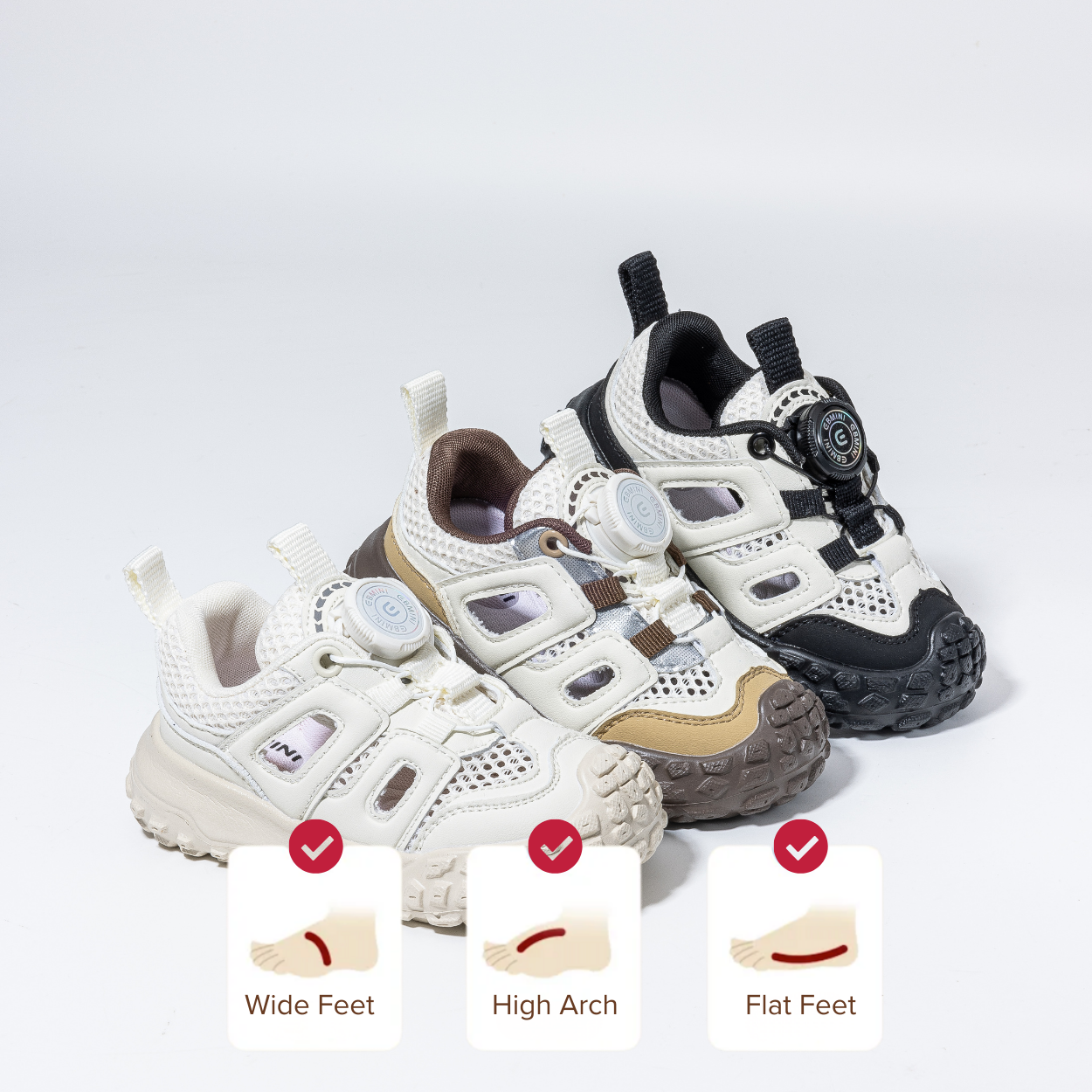 Explorers Wide Toe Trail Sneaker