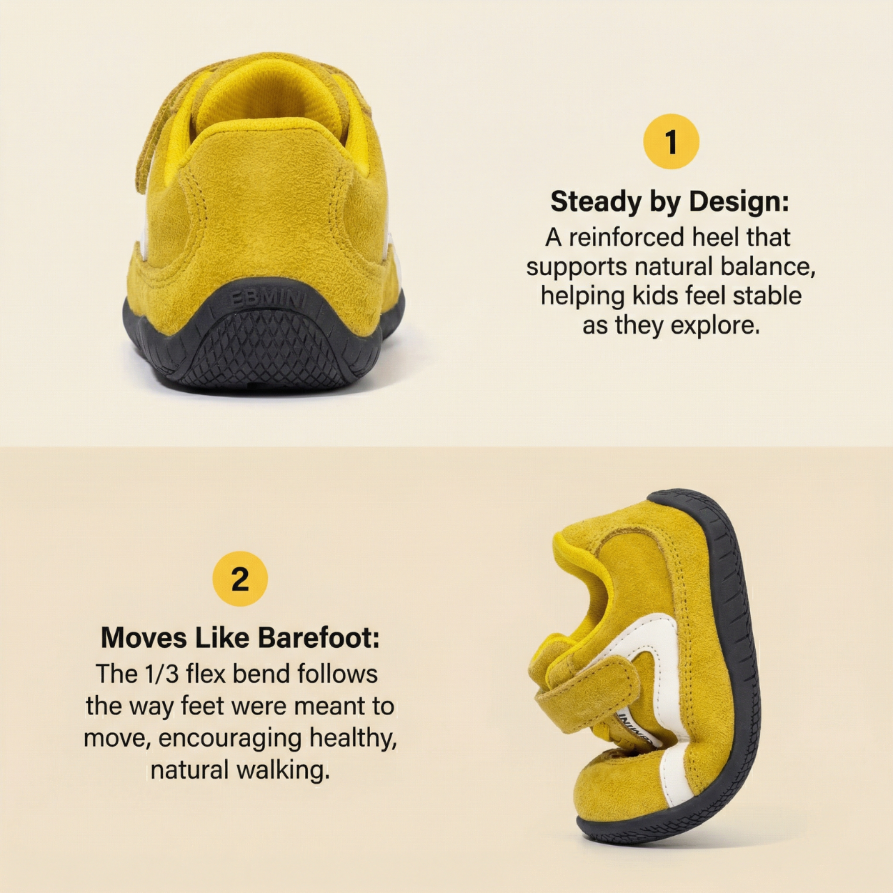 The Rover Wide-Toe Suede Trainer