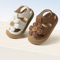 Petal - Barefoot Leather Sandal Flower - Girls