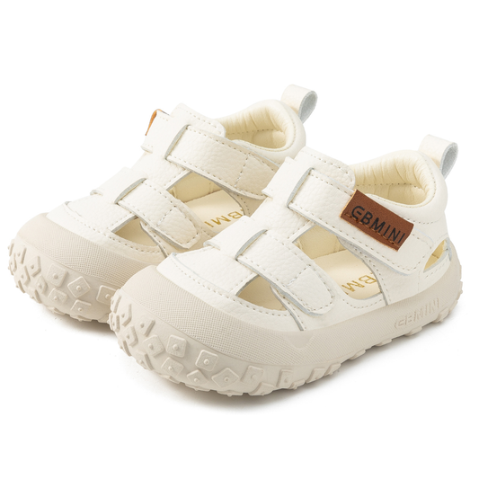 Finn - Barefoot Leather Sandal Wide Toe - Toddler Boys Girls